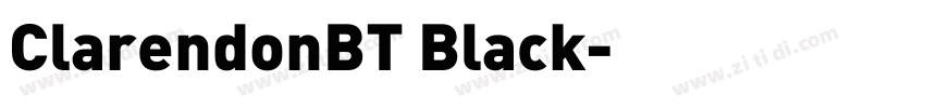 ClarendonBT Black字体转换